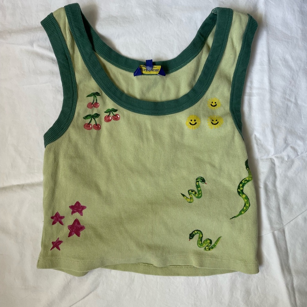 Coney Island Picnic graphic tank top